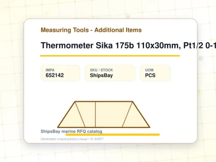 Thermometer Sika 175b 110x30mm, Pt1/2 0-120deg.c 40mm-stem - Measuring Tools - Additional Items - IMPA 652142 - UOM PCS