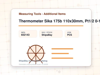 Thermometer Sika 175b 110x30mm, Pt1/2 0-120deg.c 63mm-stem - Measuring Tools - Additional Items - IMPA 652143 - UOM PCS