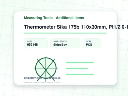 Thermometer Sika 175b 110x30mm, Pt1/2 0-160deg.c 63mm-stem - Measuring Tools - Additional Items - IMPA 652148 - UOM PCS