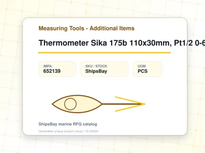 Thermometer Sika 175b 110x30mm, Pt1/2 0-60deg.c 100mm-stem - Measuring Tools - Additional Items - IMPA 652139 - UOM PCS