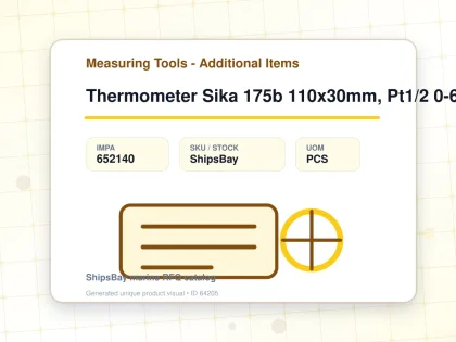 Thermometer Sika 175b 110x30mm, Pt1/2 0-60deg.c 160mm-stem - Measuring Tools - Additional Items - IMPA 652140 - UOM PCS