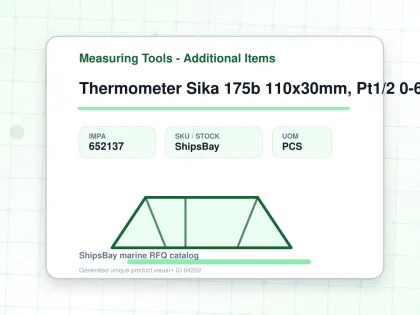 Thermometer Sika 175b 110x30mm, Pt1/2 0-60deg.c 40mm-stem - Measuring Tools - Additional Items - IMPA 652137 - UOM PCS