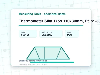 Thermometer Sika 175b 110x30mm, Pt1/2 -30-50deg.c 160mm-stem - Measuring Tools - Additional Items - IMPA 652135 - UOM PCS