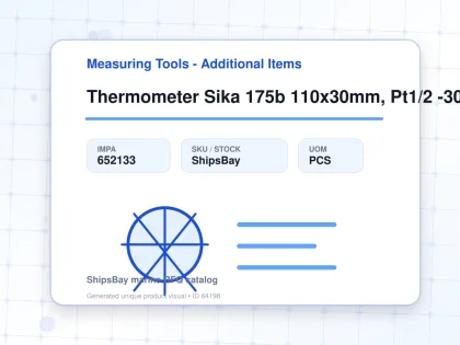 Thermometer Sika 175b 110x30mm, Pt1/2 -30-50deg.c 63mm-stem - Measuring Tools - Additional Items - IMPA 652133 - UOM PCS