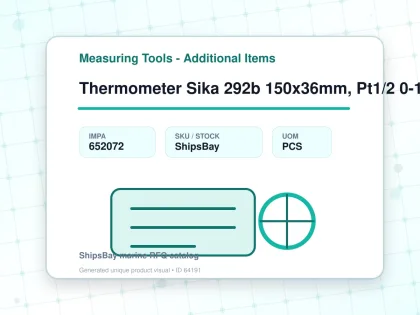 Thermometer Sika 292b 150x36mm, Pt1/2 0-120deg.c 100mm-stem - Measuring Tools - Additional Items - IMPA 652072 - UOM PCS