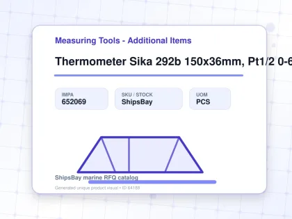Thermometer Sika 292b 150x36mm, Pt1/2 0-60deg.c 100mm-stem - Measuring Tools - Additional Items - IMPA 652069 - UOM PCS