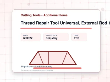 Thread Repair Tool Universal, External Rod 17-38mm Dia Nes2 - Cutting Tools - Additional Items - IMPA 633322 - UOM PCS