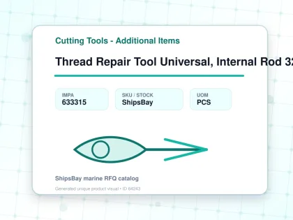 Thread Repair Tool Universal, Internal Rod 32-54mm Dia Nes25 - Cutting Tools - Additional Items - IMPA 633315 - UOM PCS