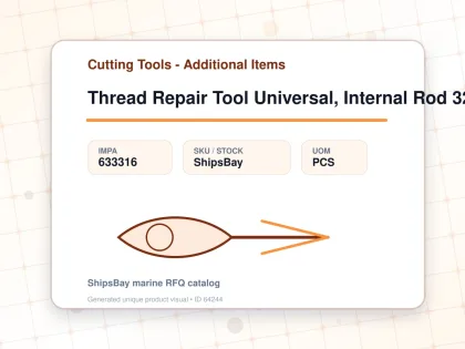 Thread Repair Tool Universal, Internal Rod 32-68mm Dia Nes26 - Cutting Tools - Additional Items - IMPA 633316 - UOM PCS