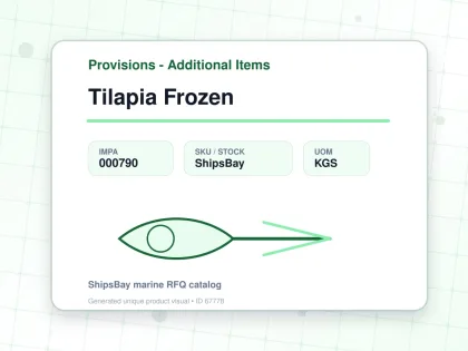 Tilapia Frozen - Provisions - Additional Items - IMPA 000790 - UOM KGS