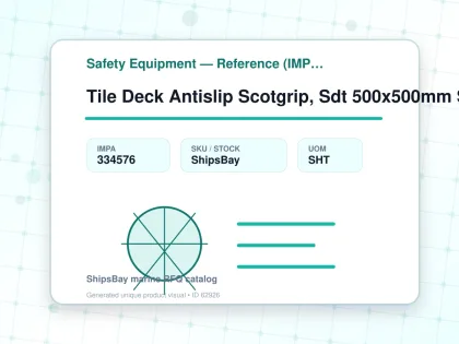 Tile Deck Antislip Scotgrip, Sdt 500x500mm Safe Yellow Fine - Safety Equipment — Reference (IMPA) - IMPA 334576 - UOM SHT