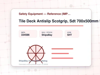 Tile Deck Antislip Scotgrip, Sdt 700x500mm Safe Yellow Fine - Safety Equipment — Reference (IMPA) - IMPA 334586 - UOM SHT