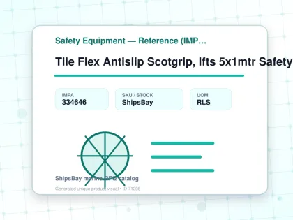 Tile Flex Antislip Scotgrip, Ifts 5x1mtr Safety Yellow Fine - Safety Equipment — Reference (IMPA) - IMPA 334646 - UOM RLS