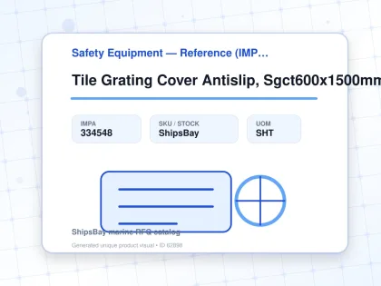 Tile Grating Cover Antislip, Sgct600x1500mm Safeyellow Fine - Safety Equipment — Reference (IMPA) - IMPA 334548 - UOM SHT