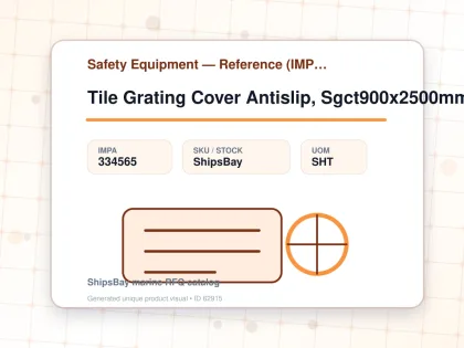 Tile Grating Cover Antislip, Sgct900x2500mm Safeyellow Fine - Safety Equipment — Reference (IMPA) - IMPA 334565 - UOM SHT