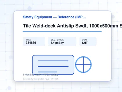 Tile Weld-deck Antislip Swdt, 1000x500mm Safety Yellow Fine - Safety Equipment — Reference (IMPA) - IMPA 334636 - UOM SHT