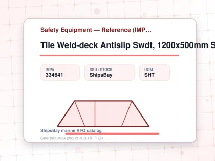 Tile Weld-deck Antislip Swdt, 1200x500mm Safety Yellow Fine - Safety Equipment — Reference (IMPA) - IMPA 334641 - UOM SHT