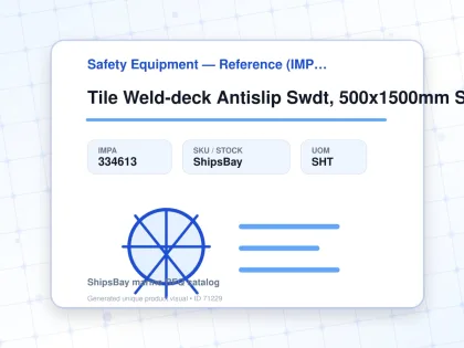 Tile Weld-deck Antislip Swdt, 500x1500mm Safety Yellow Fine - Safety Equipment — Reference (IMPA) - IMPA 334613 - UOM SHT
