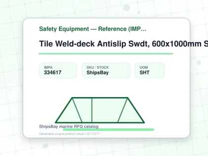 Tile Weld-deck Antislip Swdt, 600x1000mm Safety Yellow Fine - Safety Equipment — Reference (IMPA) - IMPA 334617 - UOM SHT