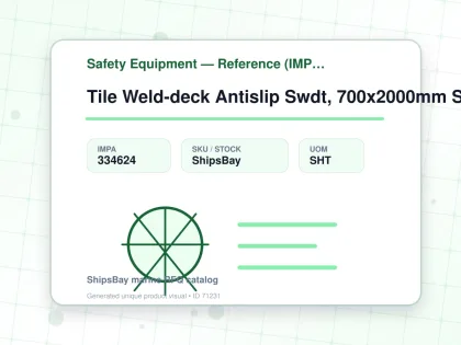 Tile Weld-deck Antislip Swdt, 700x2000mm Safety Yellow Fine - Safety Equipment — Reference (IMPA) - IMPA 334624 - UOM SHT