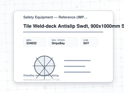 Tile Weld-deck Antislip Swdt, 900x1000mm Safety Yellow Fine - Safety Equipment — Reference (IMPA) - IMPA 334632 - UOM SHT