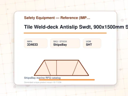 Tile Weld-deck Antislip Swdt, 900x1500mm Safety Yellow Fine - Safety Equipment — Reference (IMPA) - IMPA 334633 - UOM SHT