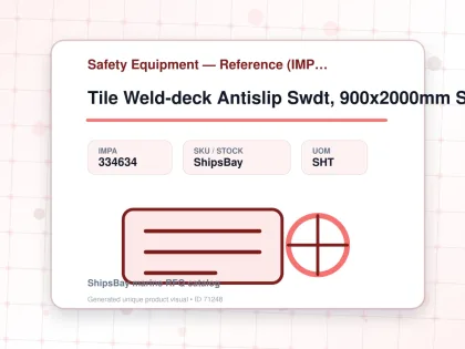 Tile Weld-deck Antislip Swdt, 900x2000mm Safety Yellow Fine - Safety Equipment — Reference (IMPA) - IMPA 334634 - UOM SHT