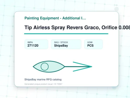 Tip Airless Spray Revers Graco, Orifice 0.008" W:5cm Fflp-108 - Painting Equipment - Additional Items - IMPA 271120 - UOM PCS
