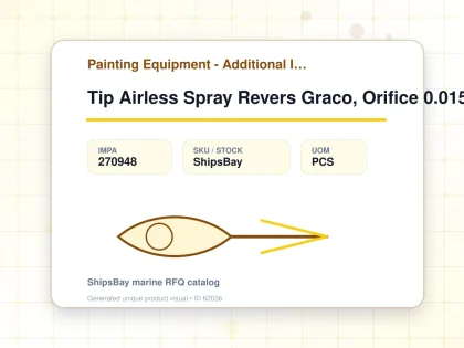 Tip Airless Spray Revers Graco, Orifice 0.015" W:15cm Paa-315 - Painting Equipment - Additional Items - IMPA 270948 - UOM PCS