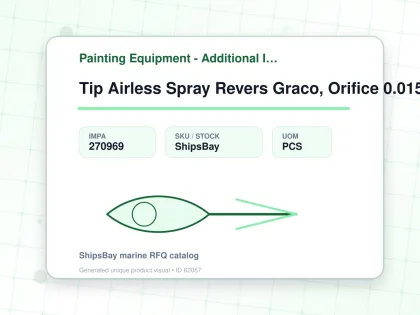 Tip Airless Spray Revers Graco, Orifice 0.015" W:25cm Paa-515 - Painting Equipment - Additional Items - IMPA 270969 - UOM PCS
