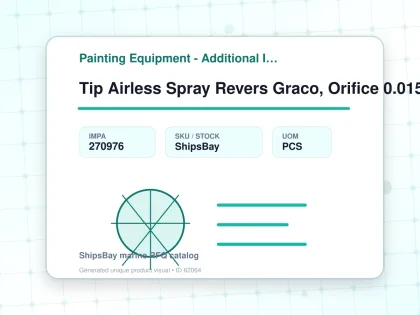Tip Airless Spray Revers Graco, Orifice 0.015" W:30cm Paa-615 - Painting Equipment - Additional Items - IMPA 270976 - UOM PCS