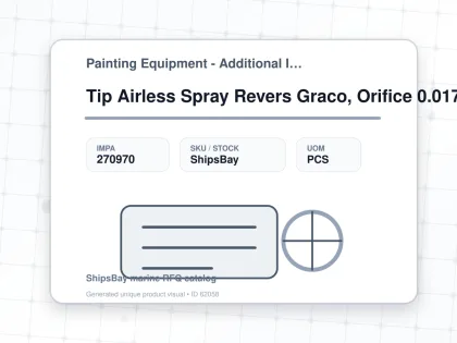 Tip Airless Spray Revers Graco, Orifice 0.017" W:25cm Paa-517 - Painting Equipment - Additional Items - IMPA 270970 - UOM PCS