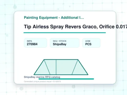 Tip Airless Spray Revers Graco, Orifice 0.017" W:40cm Paa-817 - Painting Equipment - Additional Items - IMPA 270984 - UOM PCS