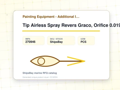 Tip Airless Spray Revers Graco, Orifice 0.019" W:10cm Paa-219 - Painting Equipment - Additional Items - IMPA 270946 - UOM PCS