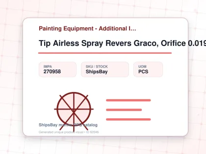 Tip Airless Spray Revers Graco, Orifice 0.019" W:20cm Paa-419 - Painting Equipment - Additional Items - IMPA 270958 - UOM PCS