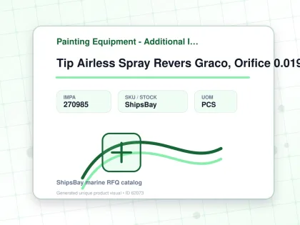 Tip Airless Spray Revers Graco, Orifice 0.019" W:40cm Paa-819 - Painting Equipment - Additional Items - IMPA 270985 - UOM PCS