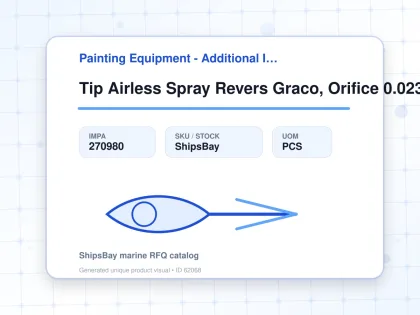 Tip Airless Spray Revers Graco, Orifice 0.023" W:30cm Paa-623 - Painting Equipment - Additional Items - IMPA 270980 - UOM PCS
