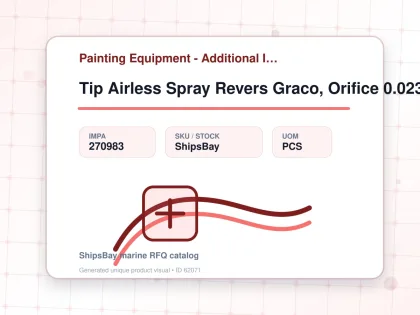 Tip Airless Spray Revers Graco, Orifice 0.023" W:35cm Paa-723 - Painting Equipment - Additional Items - IMPA 270983 - UOM PCS