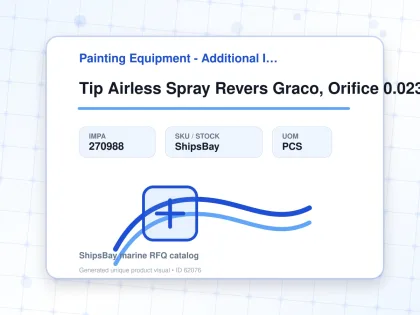 Tip Airless Spray Revers Graco, Orifice 0.023" W:60cm Wa-1223 - Painting Equipment - Additional Items - IMPA 270988 - UOM PCS