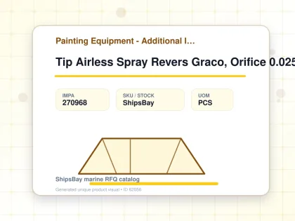 Tip Airless Spray Revers Graco, Orifice 0.025" W:20cm Paa-425 - Painting Equipment - Additional Items - IMPA 270968 - UOM PCS