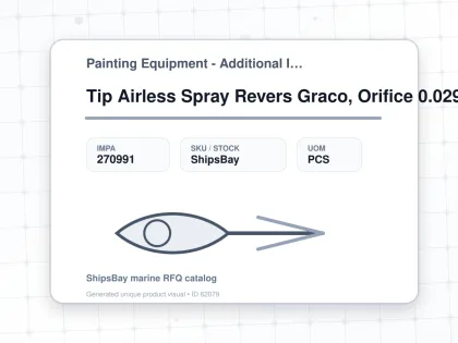Tip Airless Spray Revers Graco, Orifice 0.029" W:15cm Hda-329 - Painting Equipment - Additional Items - IMPA 270991 - UOM PCS