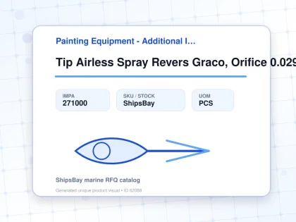 Tip Airless Spray Revers Graco, Orifice 0.029" W:25cm Hda-529 - Painting Equipment - Additional Items - IMPA 271000 - UOM PCS
