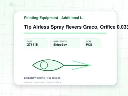 Tip Airless Spray Revers Graco, Orifice 0.033" W:60cm Wa-1233 - Painting Equipment - Additional Items - IMPA 271118 - UOM PCS