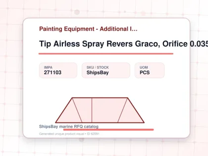 Tip Airless Spray Revers Graco, Orifice 0.035" W:25cm Hda-535 - Painting Equipment - Additional Items - IMPA 271103 - UOM PCS