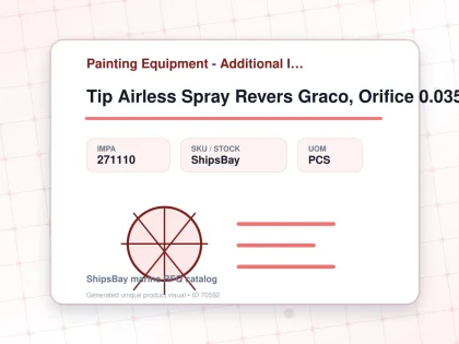 Tip Airless Spray Revers Graco, Orifice 0.035" W:35cm Hda-735 - Painting Equipment - Additional Items - IMPA 271110 - UOM PCS
