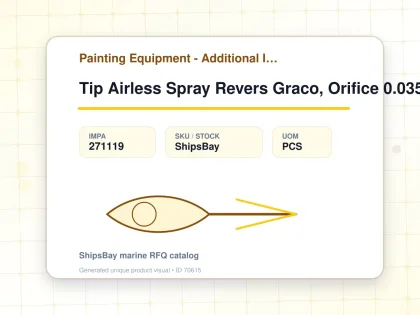 Tip Airless Spray Revers Graco, Orifice 0.035" W:60cm Wa-1235 - Painting Equipment - Additional Items - IMPA 271119 - UOM PCS