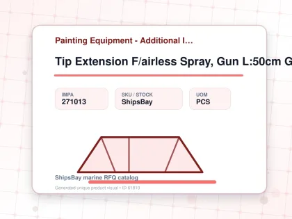 Tip Extension F/airless Spray, Gun L:50cm Graco 287021 - Painting Equipment - Additional Items - IMPA 271013 - UOM PCS