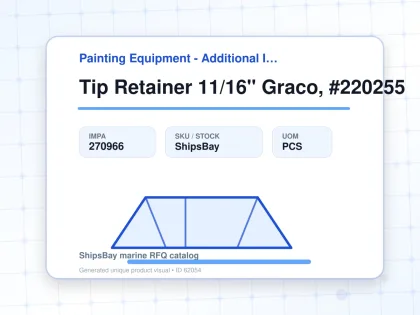 Tip Retainer 11/16" Graco, #220255 - Painting Equipment - Additional Items - IMPA 270966 - UOM PCS