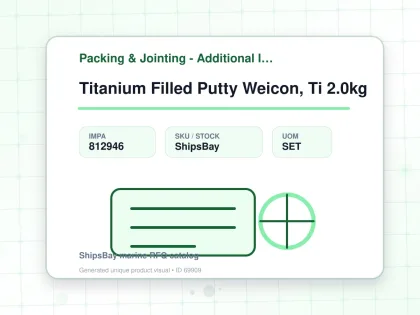 Titanium Filled Putty Weicon, Ti 2.0kg - Packing & Jointing - Additional Items - IMPA 812946 - UOM SET