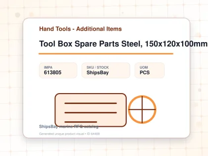 Tool Box Spare Parts Steel, 150x120x100mm - Hand Tools - Additional Items - IMPA 613805 - UOM PCS